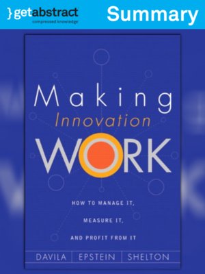 cover image of Making Innovation Work (Summary)